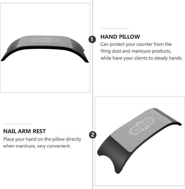 Manikyr Armkudde Nagelkonst Vilokudde för Hand Bekvämt ABS-material Stabiliserar Händer
