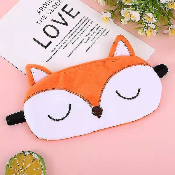 Lasten uni maski Orange Fox Cartoon pehmokirjonta
