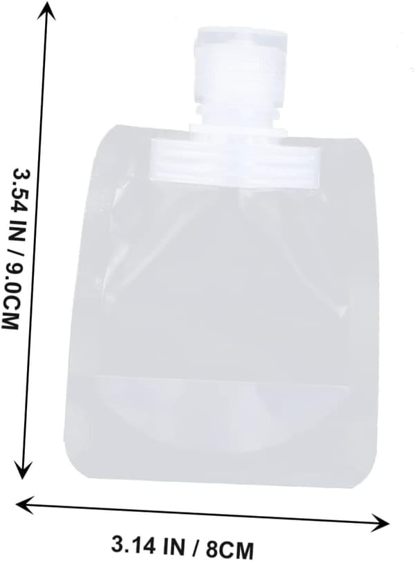 3 sæt bærbare klemmeposer, tomme rejse-lotion-emulsionsposer