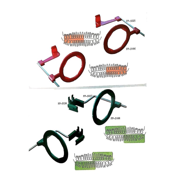 Dental røntgenfilm posisjoneringssystem Positioner Holder Locator Instrument Picks Xcp Kit