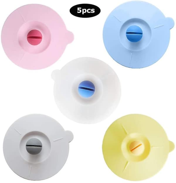 Silikonlock för Muggar, 5-pack, Dammtäta Silikonlock, Silikonlock för Muggar, Tätning