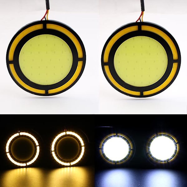 LED 12V COB Strip Lampe Tåkelys Bil Dagkjøring 12W Vanntett