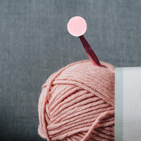 100 stk. silikone strikkepindespidsstoppere sæt små og store bløde hætter