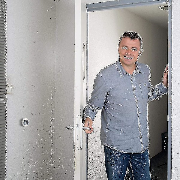 4 stk. Konkave Veggdørstøtfanger Sølv Rustfritt Stål Veggdørstøtfanger