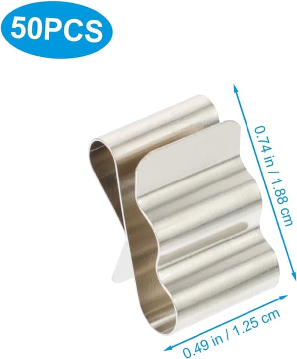 150 stk. solcellepanelkabelklemmer i rustfritt stål for kabelhåndtering, bruk av solcellepanelkabelklemmer