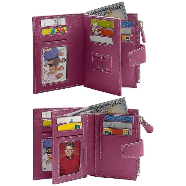 Pung Dame Læder Lille Pung Dame Pung (Pink)