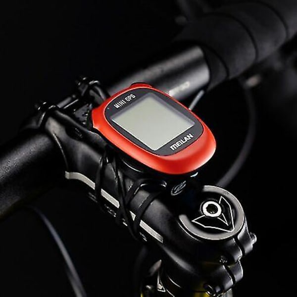 Mini M3 GPS-pyörätietokone Polkupyörän GPS-nopeusmittari Nopeus Korkeus Matka Ajoaika red