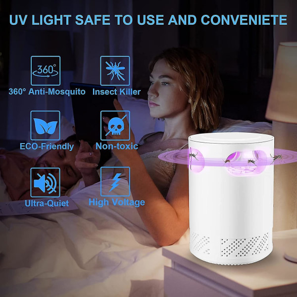 Mosquito Killer Lampe Lys, elektrisk Bug Zapper Mosquito, Flue Insektfælde  Lampe Med Usb Power Portable 113d | Fyndiq
