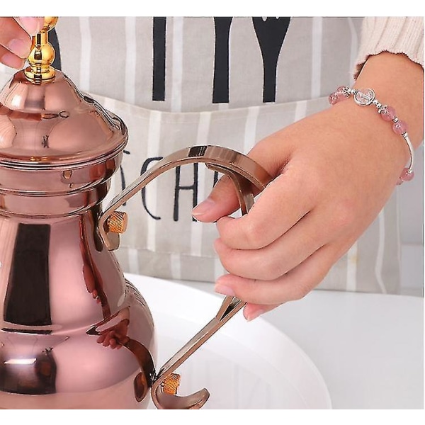 0,7l Smal Rustfri Tekande Langtudet Kande