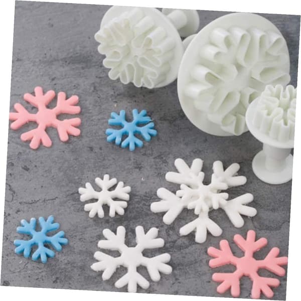 6 stk silikonkjeksform DIY kakeform julekake non-stick premium silikonmateriale