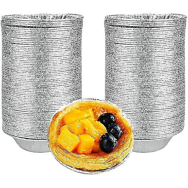 100 Foliebakke Muffinsforme Metalbakke Engangs