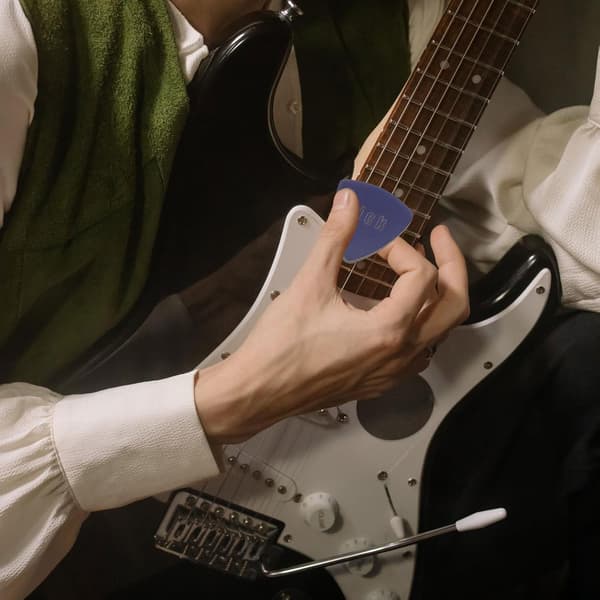 Lädergitarrplektrum Tjockt 8-delat set Återanvändbara ukulele- och gitarrtillbehör