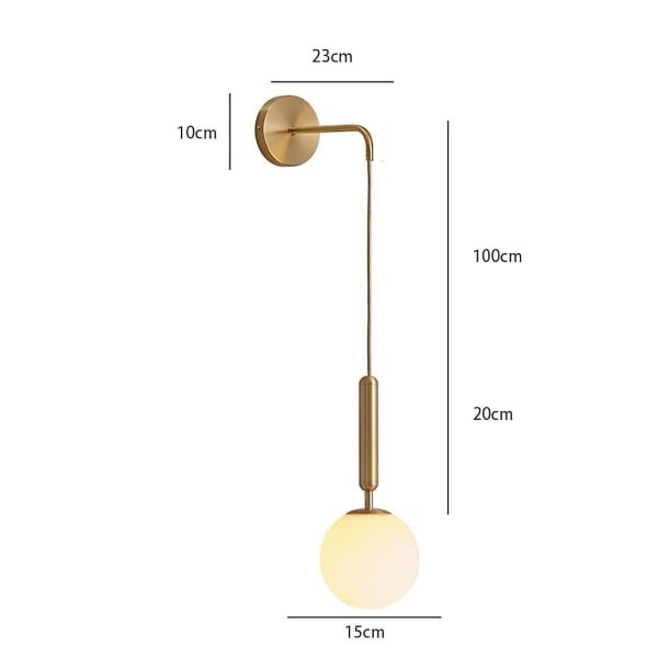 Matte Led Nordisk Stil Vægslamper Sconce Lys Stue