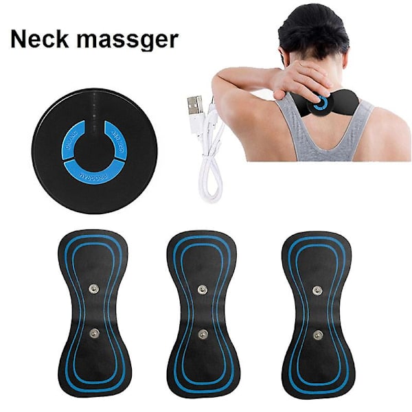 3-pack Elektrisk Nackmassager Pad