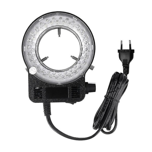 Justerbar LED-ringlys for mikroskopbelysning