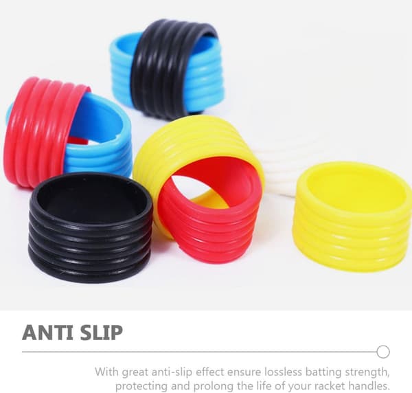 5 stk. elastiske ketchergrebringe Overgrip Protector Kompakte små ketcherbånd