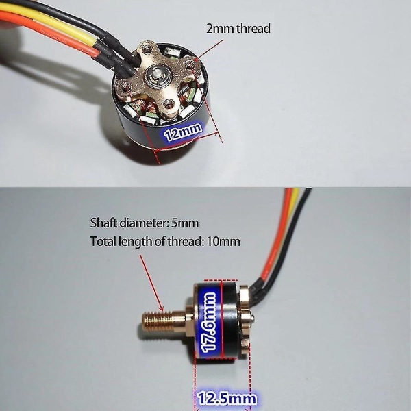 'Modelflyvning Multi-rotor 1306 RC Flyvemaskine Børsteløs Motor 2 Styk