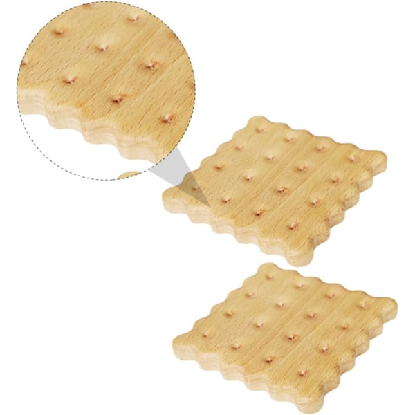 2 stk. Cookie Coasters Sofabord med Opbevaring Æstetisk Værelsesindretning Coasters