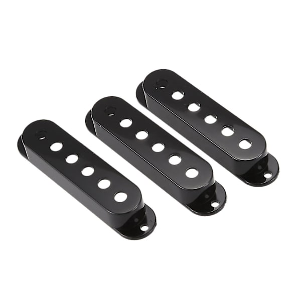 3-kerroksinen musta 11-reikäinen SSS-kitara Pickguard Strat-takaosan levykannet nupit Guitarra-vinkit Kitaraosat