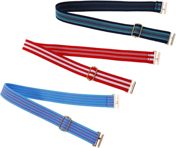 Elastiske barnebelter 3 stk justerbart elastisk barnebelte med spenne