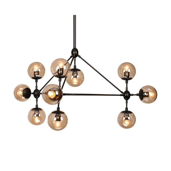 10-armad 104cm Dimbar Chandelier Metall Glas Sputnik