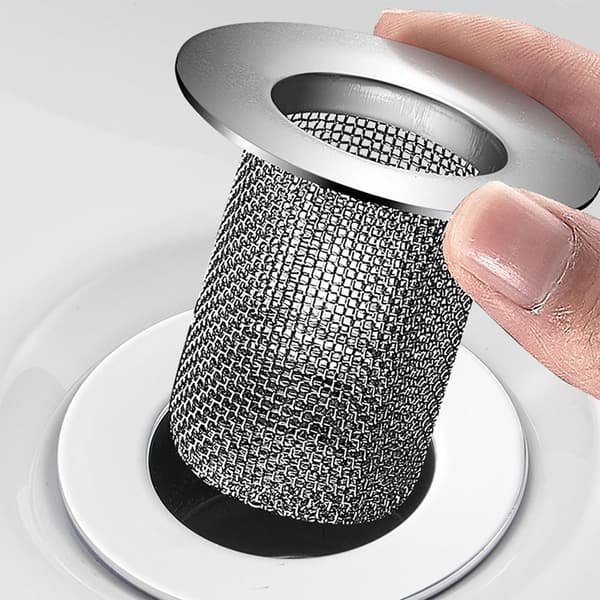 Diskbänksfilter i rostfritt stål, avfallsfilter, lättviktigt silvernätfilter som låter vatten passera