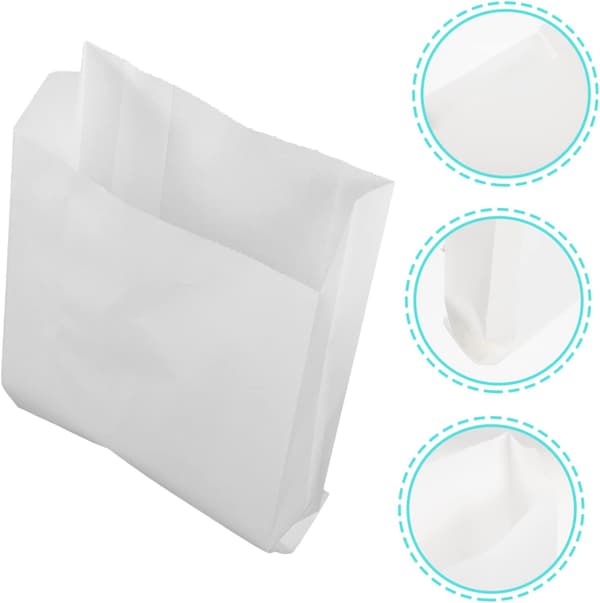 100 stk. oljefriterte kylling-takeawayposer Papir-snackinnpakningsposer