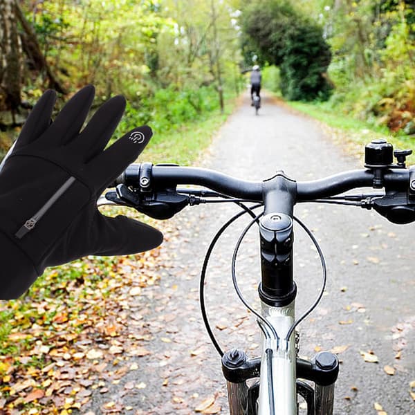 Vindtætte Touchscreen Cykelhandsker til Mænd og Kvinder Fingerløse Vinter Fiskerhandsker