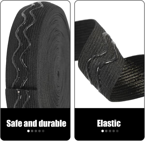 Sklisikker elastisk stropp for sying av klær Elastisk bånd som kan klippes fritt for midje og håndlagde håndverk