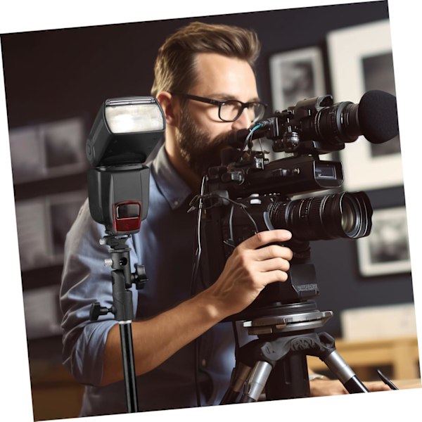 Blixtstativ Paraplyhållare Inomhus Utomhus DSLR Kamera Blixtfäste Enkel Montering för LED-ljus