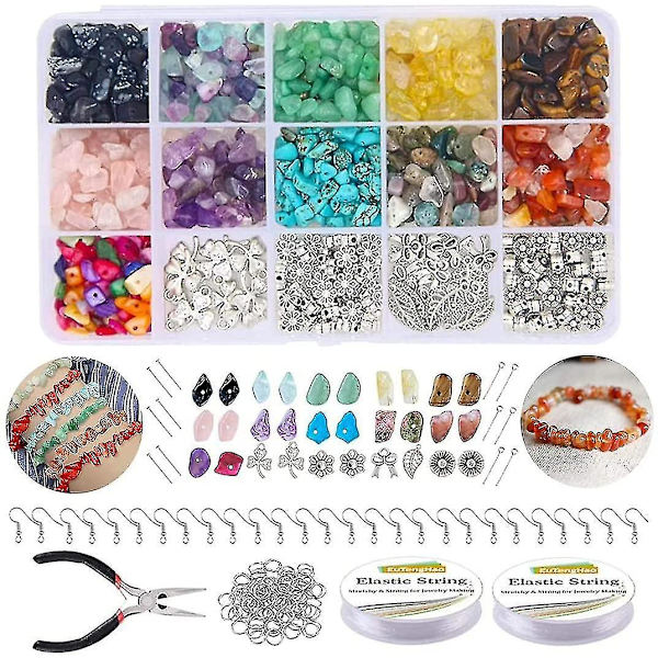 Smykkefremstillingskit Krystalperler Natursten