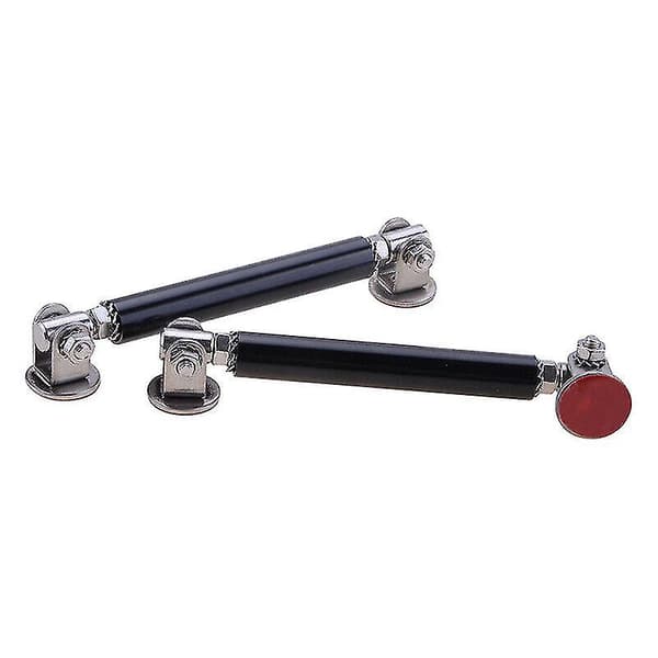 75mm Forreste og Bageste Bumper Splitter Strut Lip Tie Rod Support Justerbar (Sort) (2 stk)