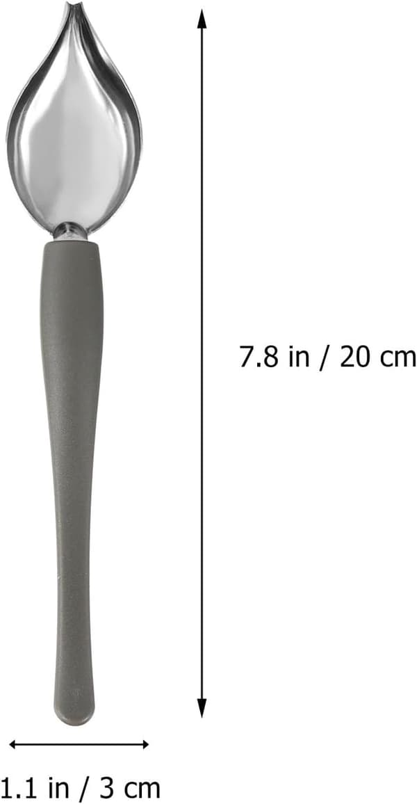 4 stk. sauceskeer i rustfrit stål til madanretning og kagebagning, rustfri