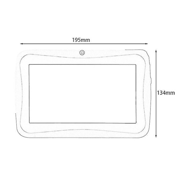7 Tommer Børnetablet 512MB 4G A33 Quad Core Dobbelt Kamera