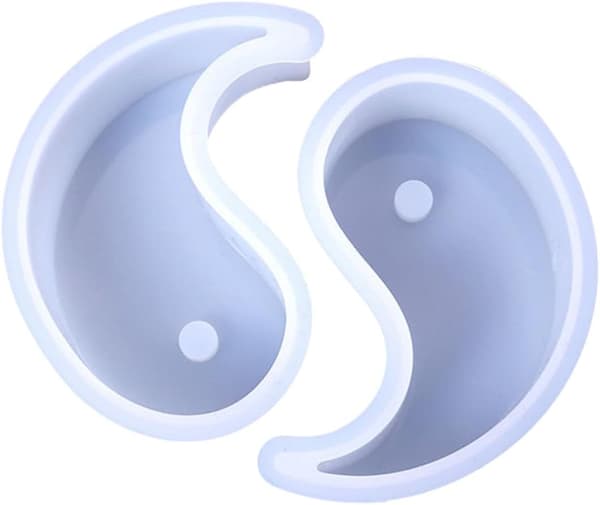 2 stk Tai Chi silikonlysformer DIY-utstyr for aromaterapi duftlys laging håndlagde former