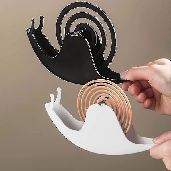 Røgelsesholder, myggespiralholder, snegle røgelsesbrænderholder til hjem, kontor, soveværelse, dekoration, myggespiral ornament White