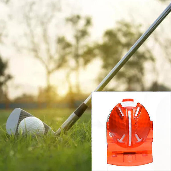 Golfklämmor, Golftillbehör, Passar Golfväskor (set om 4) Röd