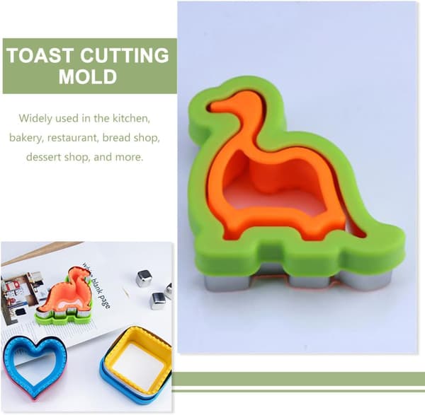2 stk. non-stick toastskjæreform Toastformkutter for brød Sandwich Slicer DIY Baking