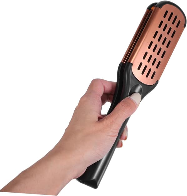 Formet glattebørste, dobbeltsidet børste til kvinder, bærbart salonhårformningsværktøj