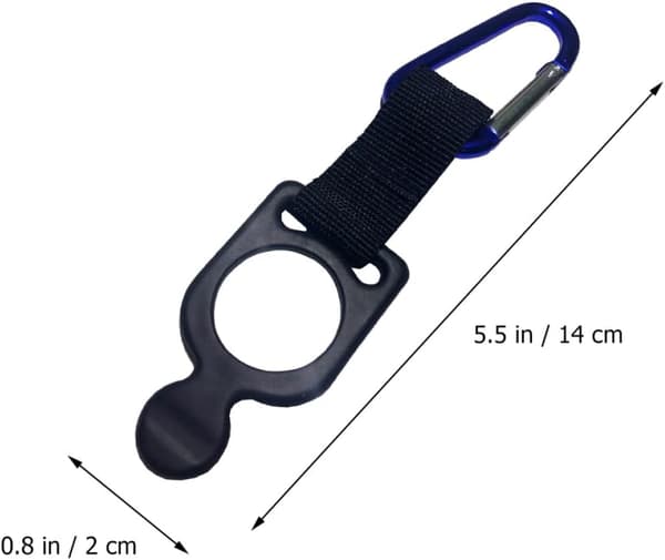 20 stk. lette karabinkroker i aluminiumslegering med nylonstropper