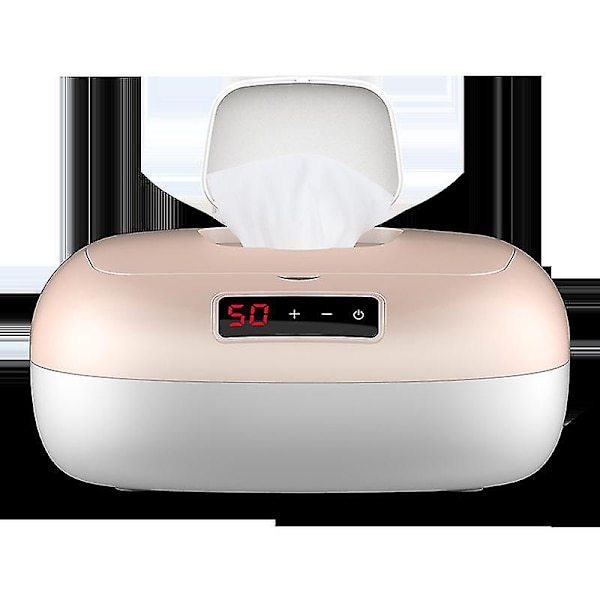 Babyvåtservettsvärmare Fransk Design Våtservettsdispenser Justerbara Uppvärmningsinställningar Digital Display 1 Styck Rosa