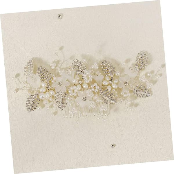 Blomster Hår Sidekam Rhinestone og Aksenter Elegant Brudehårtilbehør