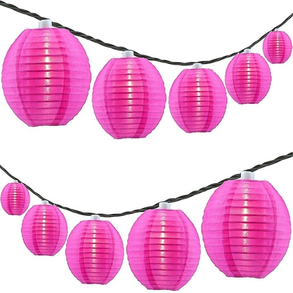 Aurinkopaneelilamput, 20 LED:tä, Vedenkestävä, Monivärinen