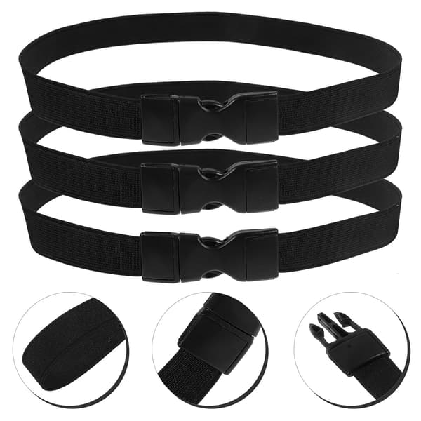 3st Sopsäcksband Soptunna Fixeringsring Justerbar Elastisk Sopsäcksfixeringscirkel Plastband Lämplig