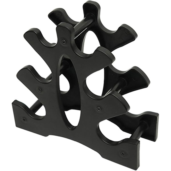 1 stk Lille Dumbbell Stativ, 3-lags Dumbbell Organizer, Hjemme Skole Sports Trænings Tilbehør (sort)