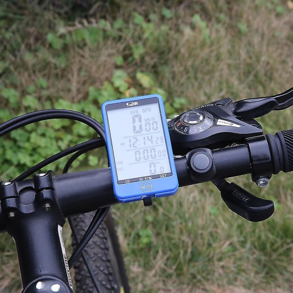 29 Funksjoner Trådløs sykkelsykkelcomputer Kilometerteller stoppeklokke