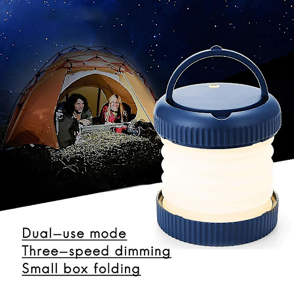 Solcelled LED Campinglys USB Oppladbar Pære For Utendørs Telteltlampe