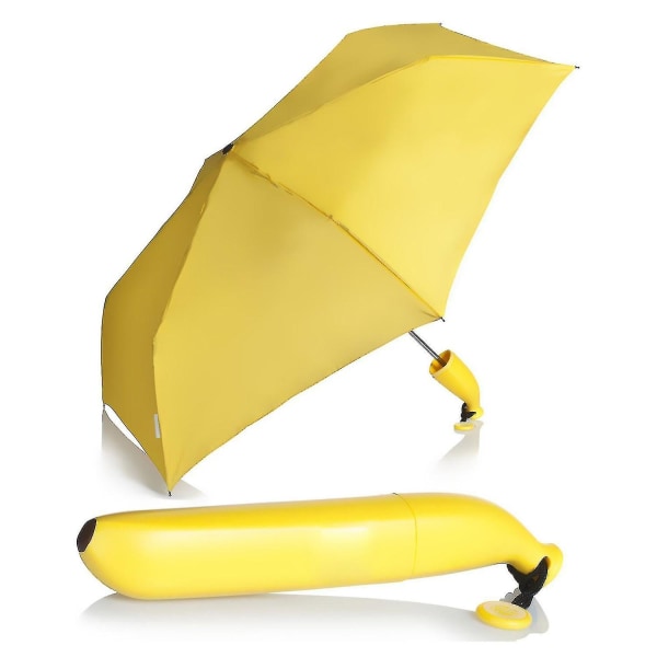 Paraply Banan Folding Paraply Banan Paraply Gul