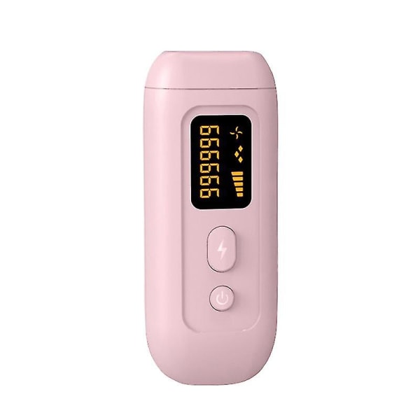 Epilator Enhet Permanent Smertefri Blinker Kropp Ansikt Epilator Maskin (1 stk, Rosa)