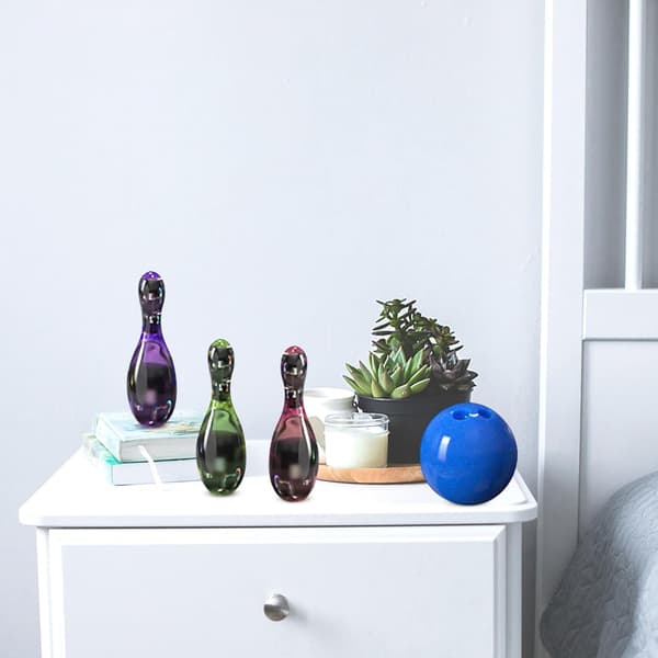 Silikon Bowling Pin Formsett for DIY Håndlaget Håndverk, Non-Stick Epoxy Pynt Støpeform